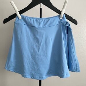 Light Blue Wrap Active skort girls size 9
